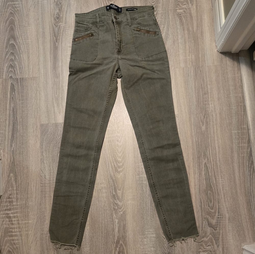 Hollister Army Green Jeans / Cargo Style